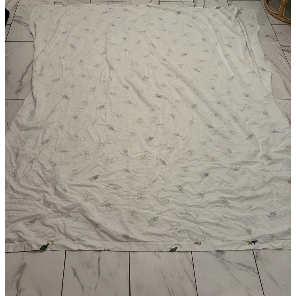 Vintage Pottery Barn Rudolph Reindeer Sheet Set Twin Size Cotton Rare Christmas